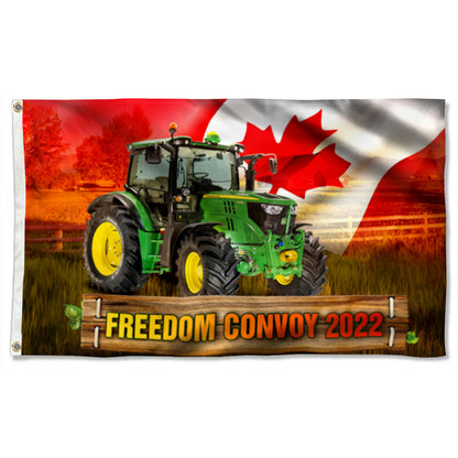 Fyon Farmers For Freedom Convoy 2022, Canadian Farmers, Mandate Freedom Flag 41506  Indoor and outdoor banner