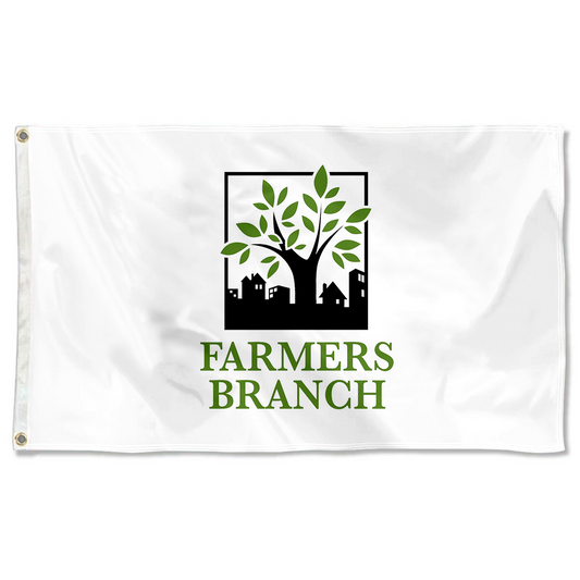 Fyon Farmers branch, Texas flag Banner