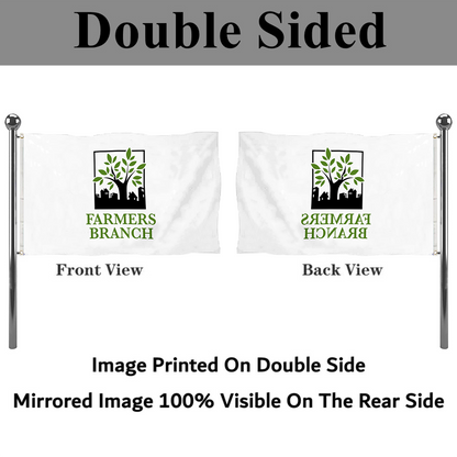 Fyon Farmers branch, Texas flag Banner