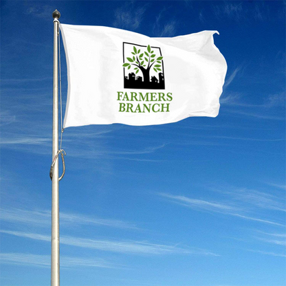 Fyon Farmers branch, Texas flag Banner