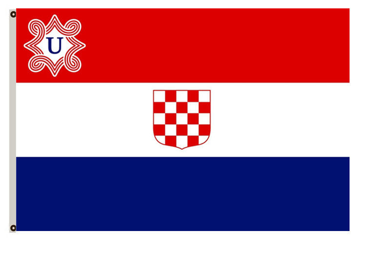 Fascist state the Independent State of Croatia during 1941-1945,Fascist Flag the Ustasa banner