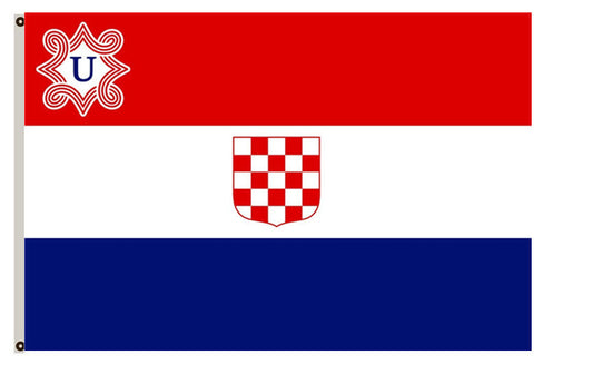 Fascist state the Independent State of Croatia during 1941-1945,Fascist Flag the Ustasa banner