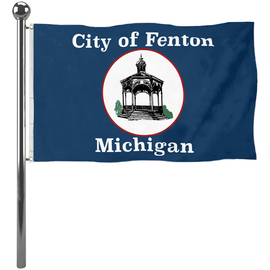 Fyon Fenton, Michigan flag  Banner