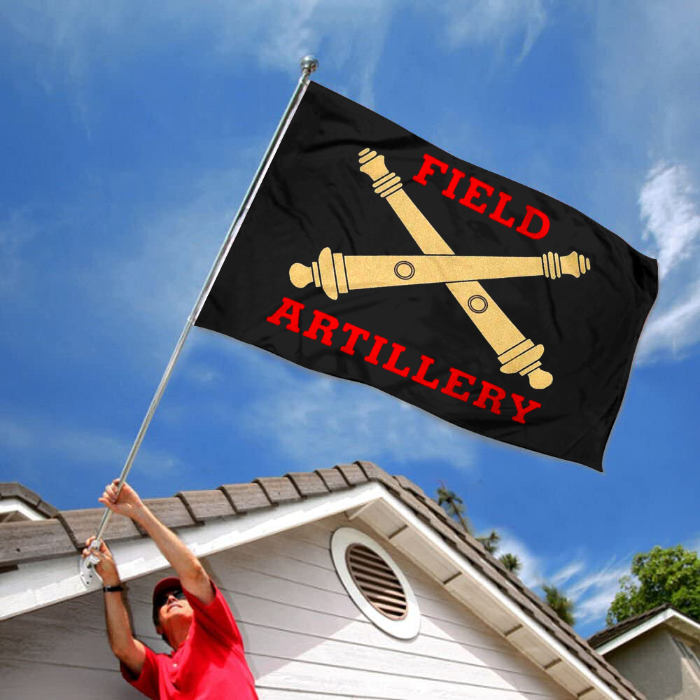 Fyon Field Artillery Crossed Cannons Flag Indoor and outdoor banner 2240802