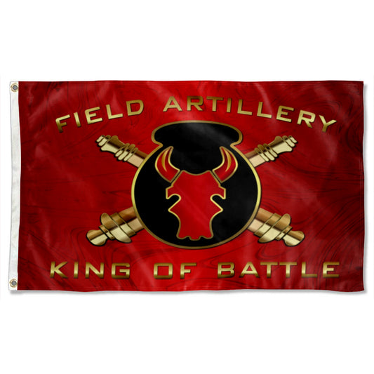 Fyon Field Artillery King of Battle Flag Indoor and outdoor banner