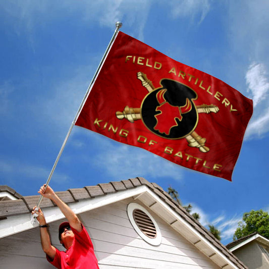 Fyon Field Artillery King of Battle Flag Indoor and outdoor banner