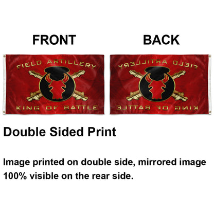 Fyon Field Artillery King of Battle Flag Indoor and outdoor banner