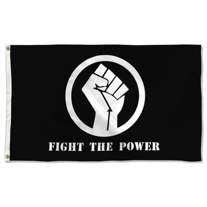 Fyon Fight The Power Stop The Violence Flag Banner