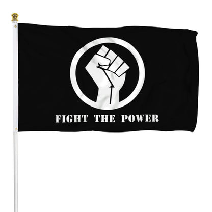 Fyon Fight The Power Stop The Violence Flag Banner