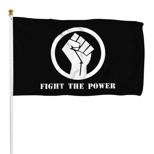 Fyon Fight The Power Stop The Violence Flag Banner