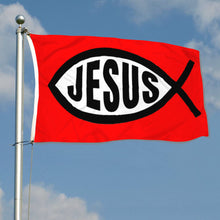 Fyon Fish Church America God Jesus, Christian's Flag Indoor and outdoor banner