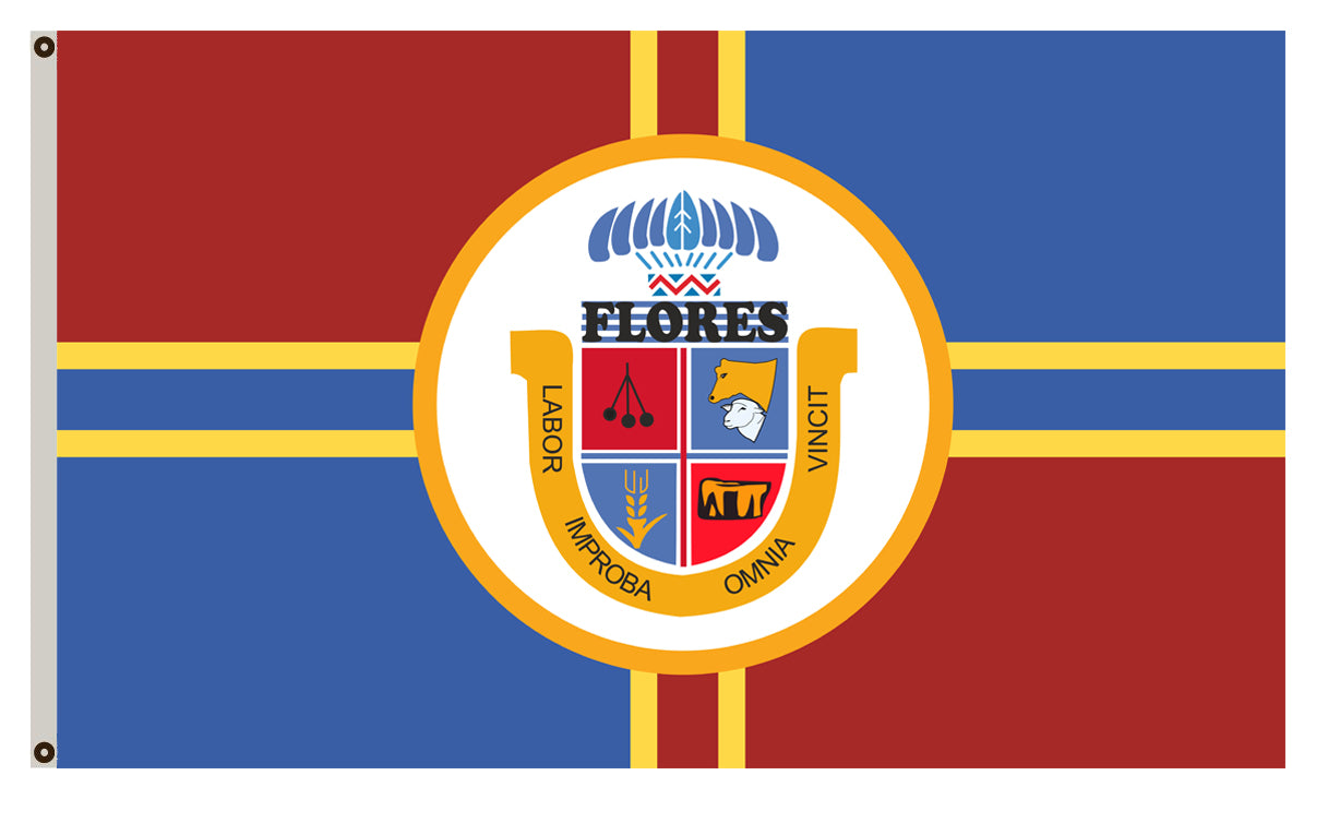 Fyon of Flores flag Uruguay banner 20