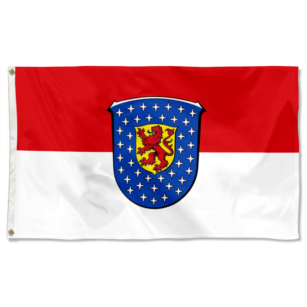 Fyon Former Darmstadt District, in Hesse, Germany Flag banner