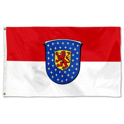 Fyon Former Darmstadt District, in Hesse, Germany Flag banner