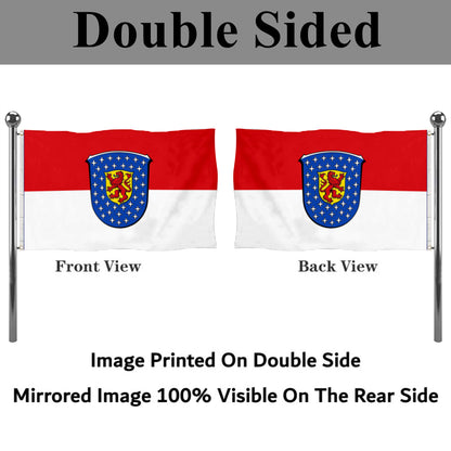 Fyon Former Darmstadt District, in Hesse, Germany Flag banner
