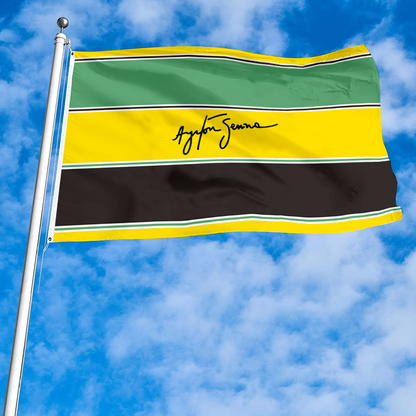 Fyon Formula One Ayrton Senna autograph Logo Flag-sign  Flag Banner