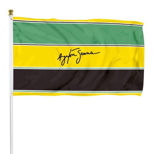 Fyon Formula One Ayrton Senna autograph Logo Flag-sign  Flag Banner
