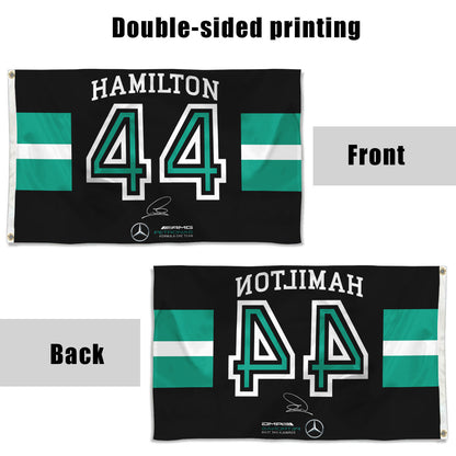Fyon Formula one F1 Lewis Hamilton #44 Flag Banner