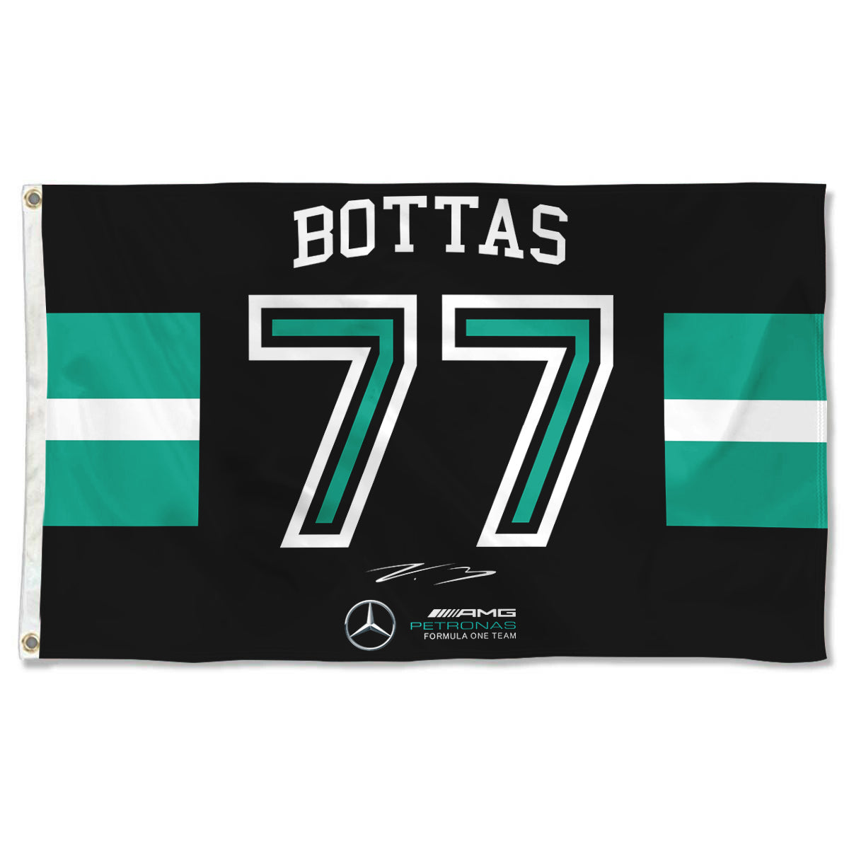 Fyon Formula one F1 Valtteri Bottas #77 Flag Banner