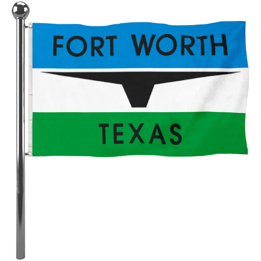 Fyon Fort Worth, Texas flag (1968–2004) Banner