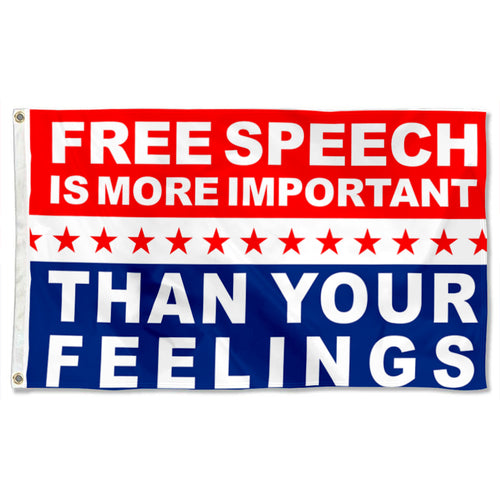 Fyon Free Speech Save America Flag Indoor and Outdoor Banner