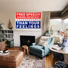 Fyon Free Speech Save America Flag Indoor and Outdoor Banner