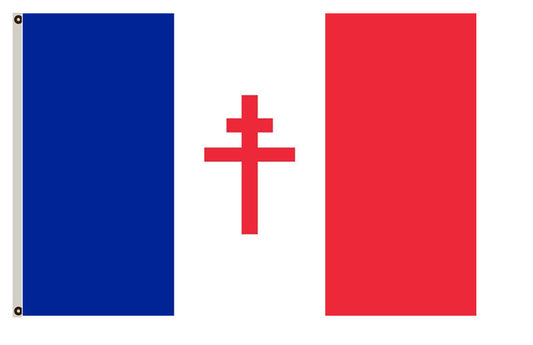 Free France 1940-1944 banner landscape flag