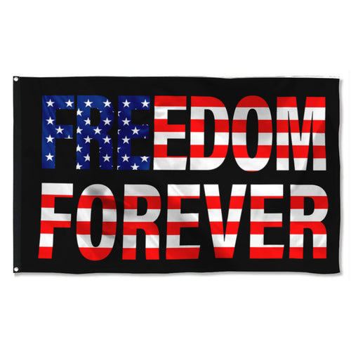 Fyon Freedom Forever Flag Indoor and Outdoor Banner