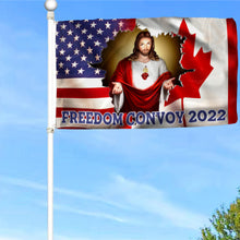 Fyon Freedom Not Fear Truckers For Convoy 2022 Mandate Freedom Jesus Canadian Flag 41044 Indoor and outdoor banner