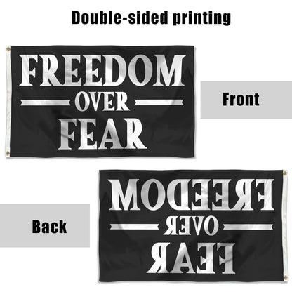 Fyon Freedom Over Fear B flag Desantis Army USA Indoor and outdoor banner