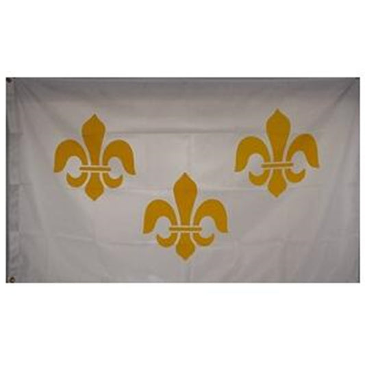 French Fleur-De-Lis 3 (white) Flag Indoor and outdoor banner