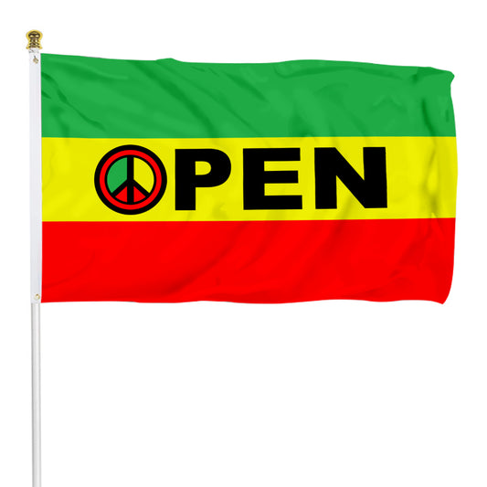 Fyon OPEN peace flag Indoor and outdoor banner