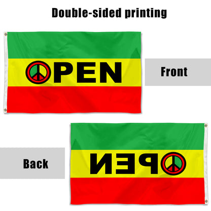 Fyon OPEN peace flag Indoor and outdoor banner