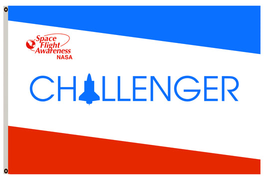 Fyon NASA-Challenger Shuttle Flag banner
