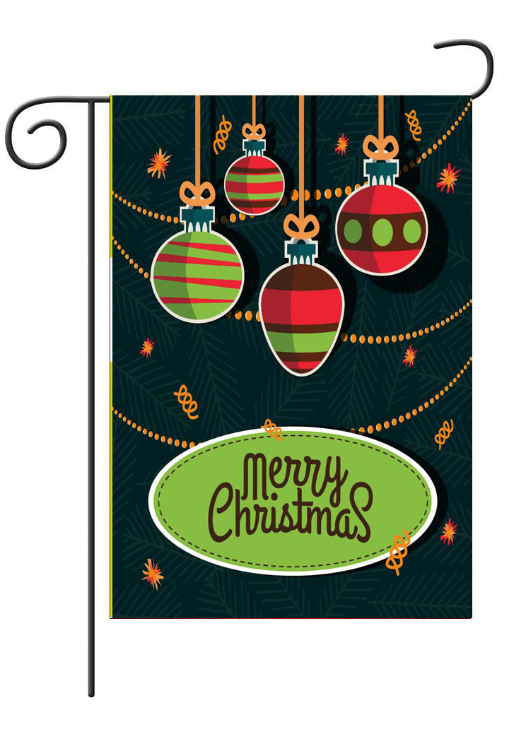 Fyon Merry Christmas Santa Claus Decorative Double Sided Vertical House Garden Flag 12.5x18inch--GF102207