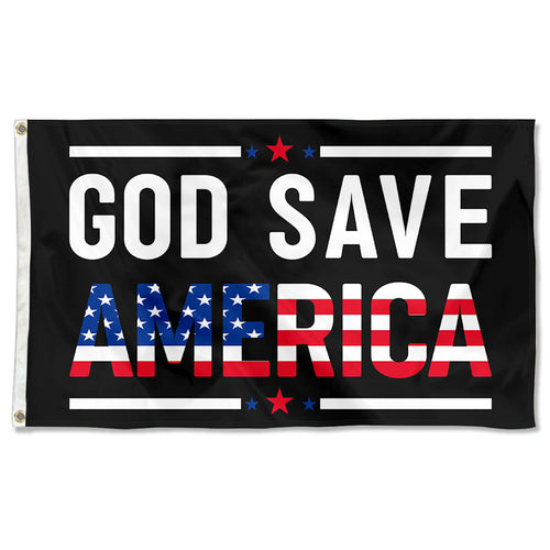 Fyon GOD SAVE America Flag Indoor and outdoor banner