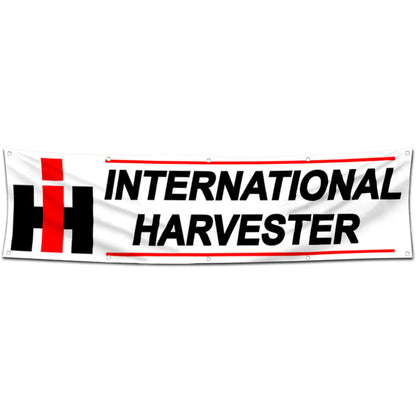 Fyon Garage Shop Decor Banner Work for International Harvester Flag 2x8 Feet