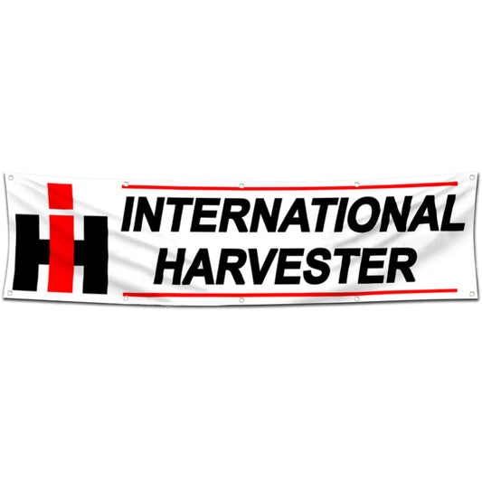 Fyon Garage Shop Decor Banner Work for International Harvester Flag 2x8 Feet