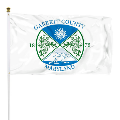 Fyon Garrett County flag State of Maryland, U.S Indoor and outdoor banner