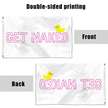 Fyon Get Naked Funny Flag Banner