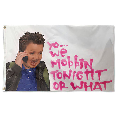 Fyon Gibby Mobbin Or What Flag  Indoor and outdoor banner