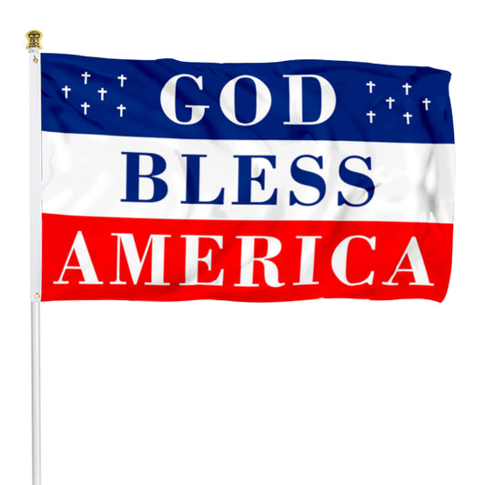 Fyon God Bless America Flag Banner