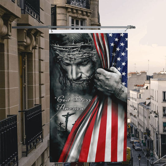 Fyon God Bless America flag Indoor and outdoor banner