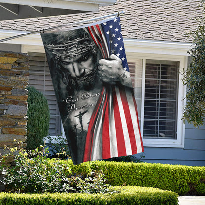 Fyon God Bless America flag Indoor and outdoor banner