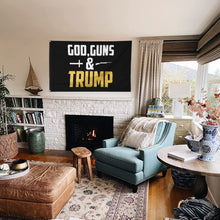 Fyon God,Guns & Trump Flag Indoor and Outdoor Banner