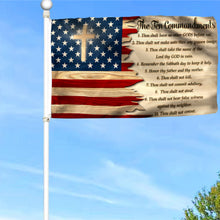 Fyon God’s Ten Commandments American Flag 41042 Indoor and outdoor banner