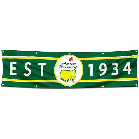 Fyon Golf sports Garage Shop Decor Banner Work for Golf Tournament  EST. 1934 Flag 2x8 Feet