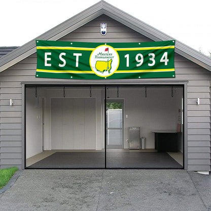Fyon Golf sports Garage Shop Decor Banner Work for Golf Tournament  EST. 1934 Flag 2x8 Feet