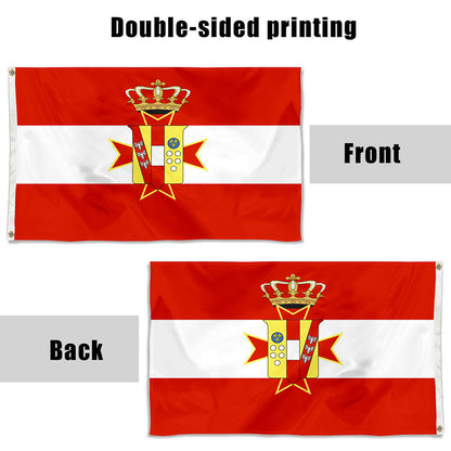 Fyon Grand Duchy of Tuscany Flag Indoor and Outdoor Banner