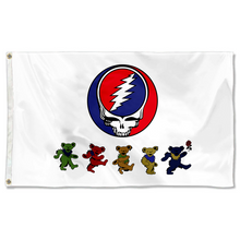 Fyon Grateful Dead Dancing Bears Flag Indoor and outdoor banner